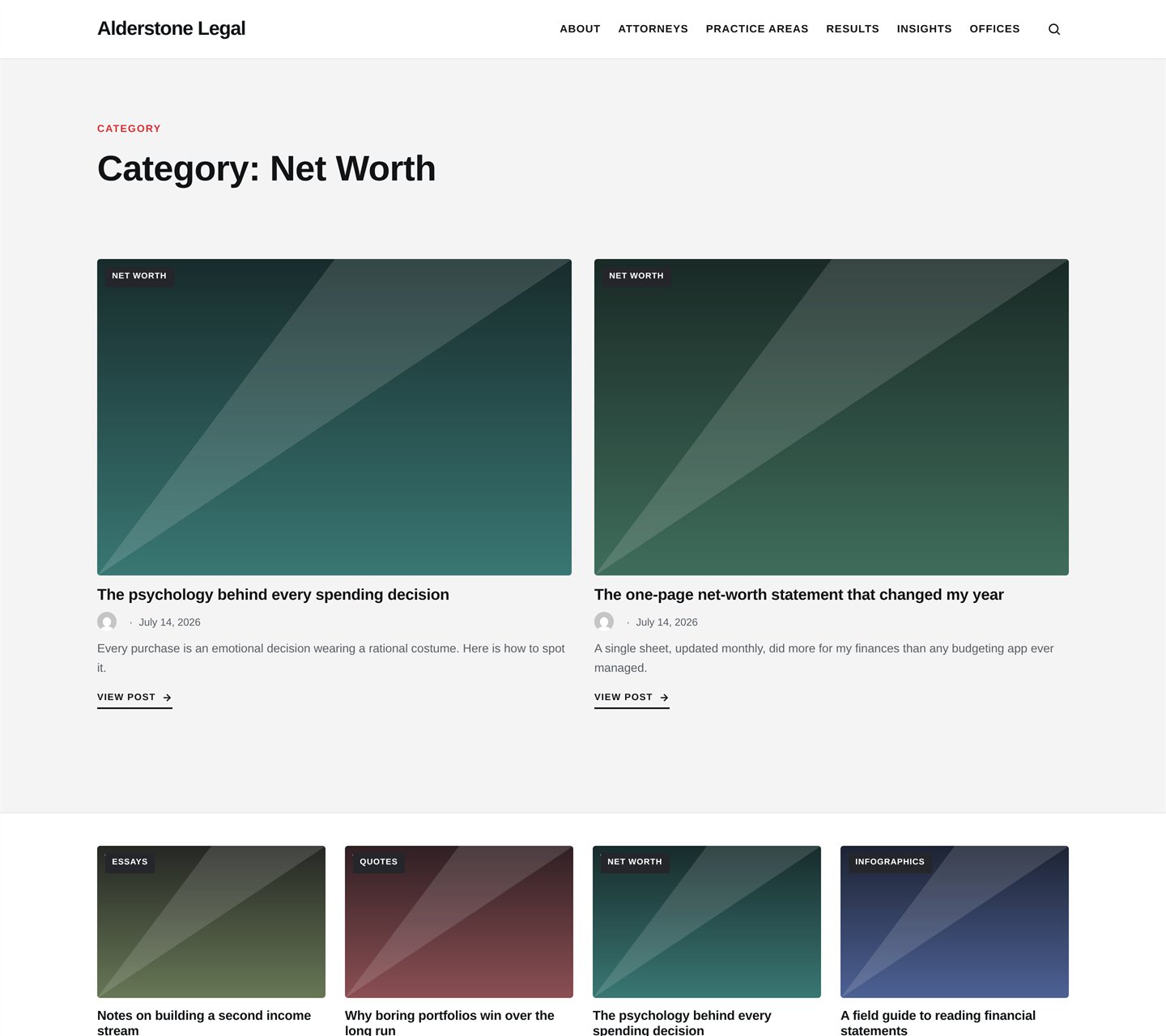Category archive — a clean, consistent grid